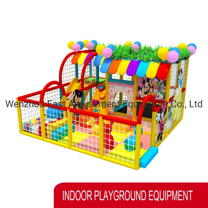 Hot Selling Plastic Kids Indoor Children Playground &Wooden Indoor&Outdoor Naughty Fort Soft Playground