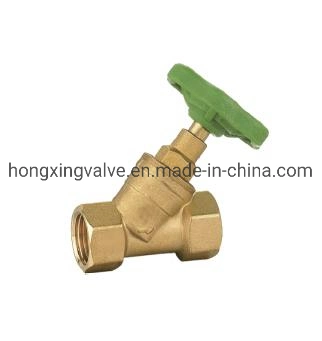 Europea Female X Female Without Drain-off Valves Brass Stop Valves