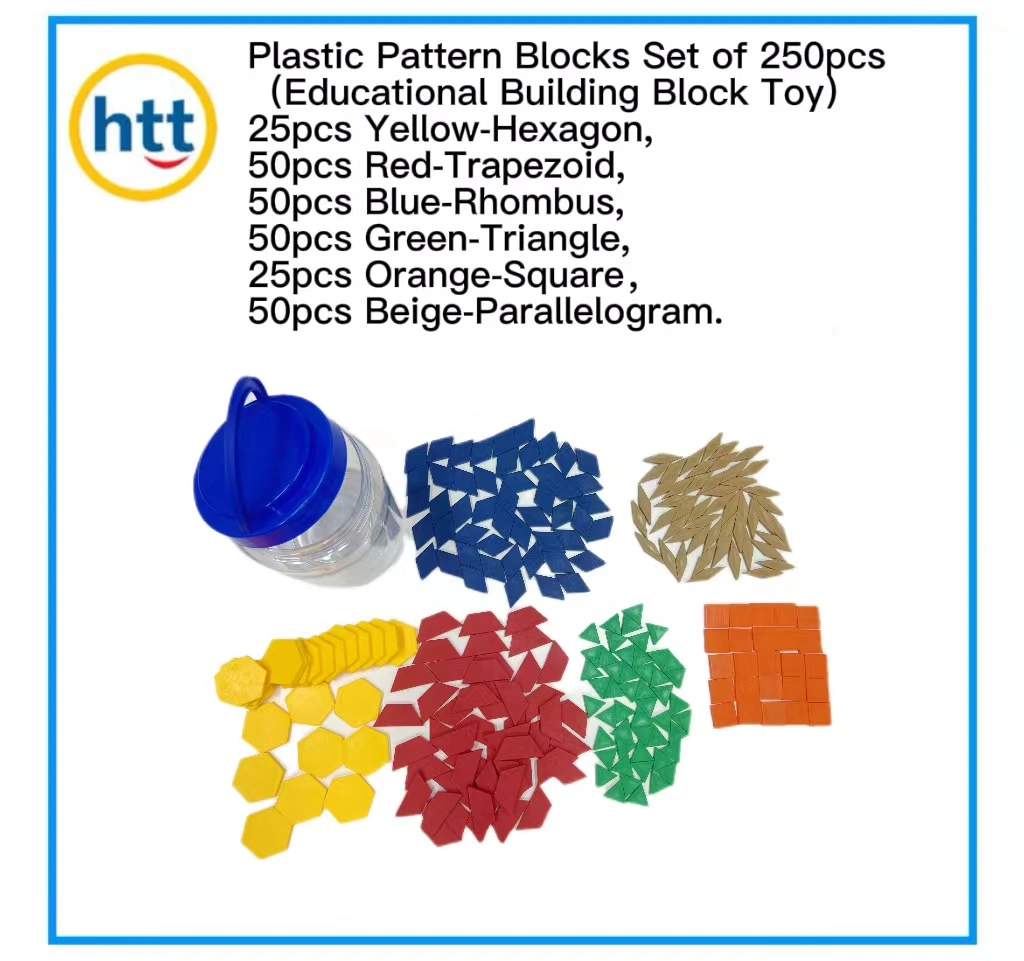 Plastic Pattern Block, Building Block for Children