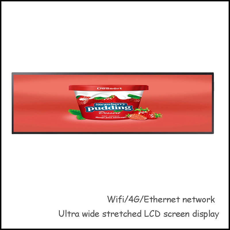 28 Inch Ultra Wide LCD Screen Stretched Bar-Type LCD Indoor Display