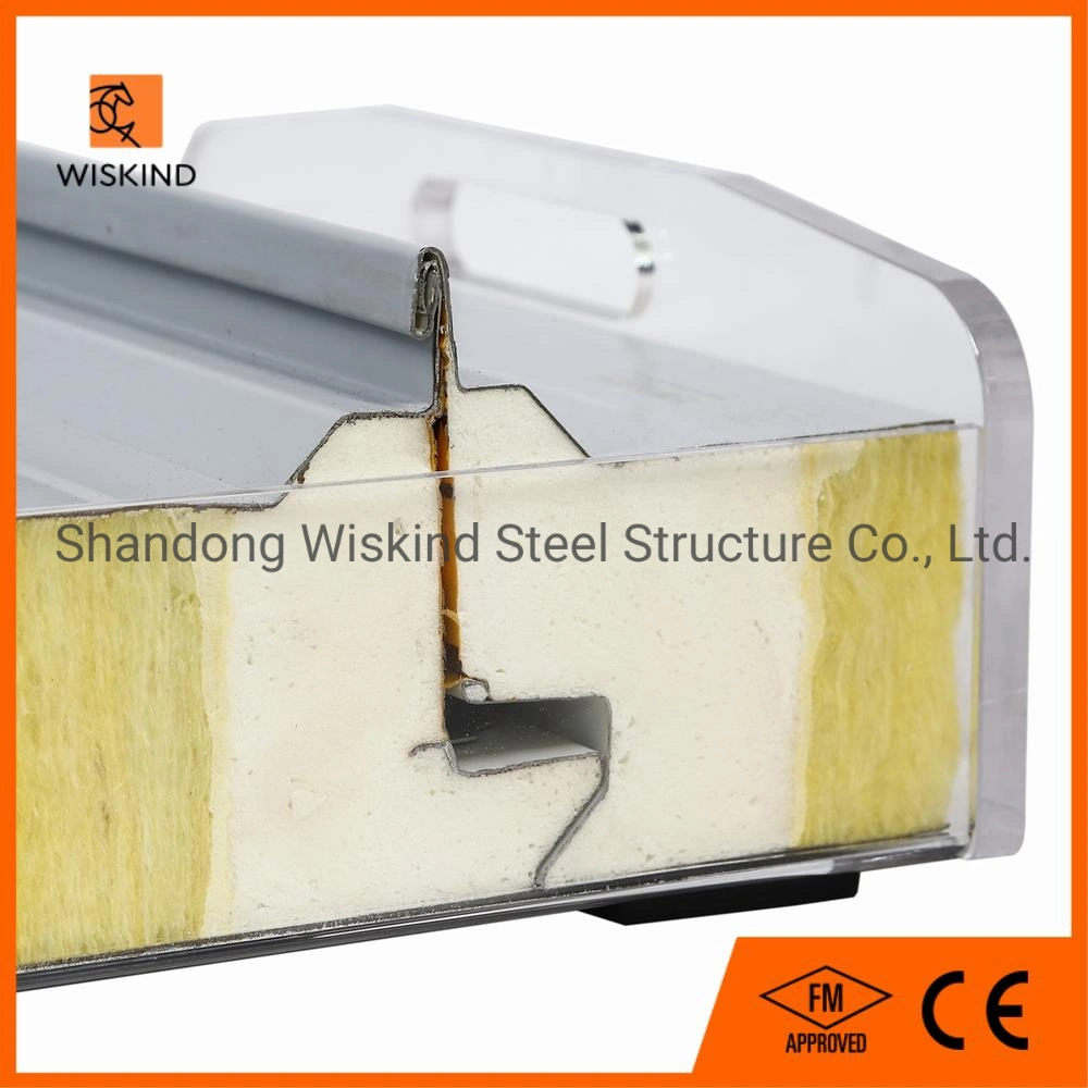 Waterproof/Insulated Glass Wool Rock Wool Wall/Roof Outside/Inside Composite Board for Steel Building with ISO