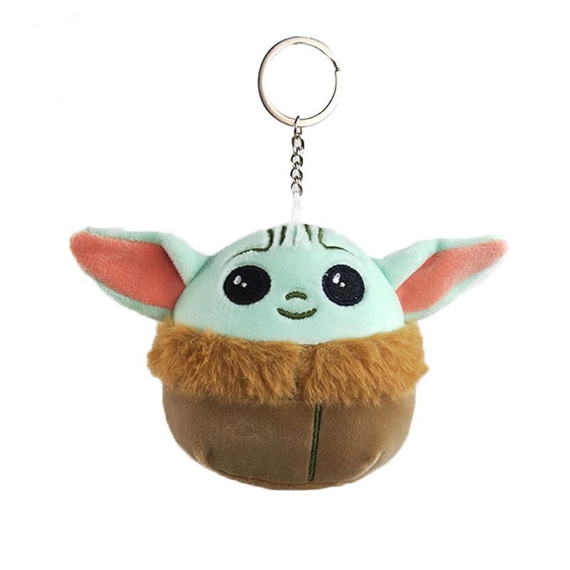 2022 Cute New Soft Plush Toys Baby Yoda Pendant Soft Stuffed Yoda Keychain
