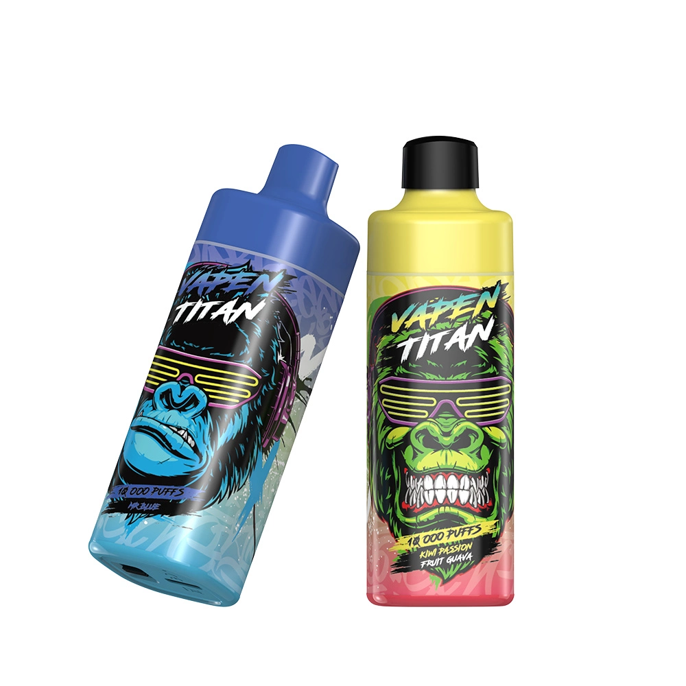 Auténtico Vapen Titan Razz Bar Tornado 10000 Puffs VAPE desechable Pluma E Cigarete con control de flujo de aire malla bobina 650mAh recargable Recarga de baterías de los vapores