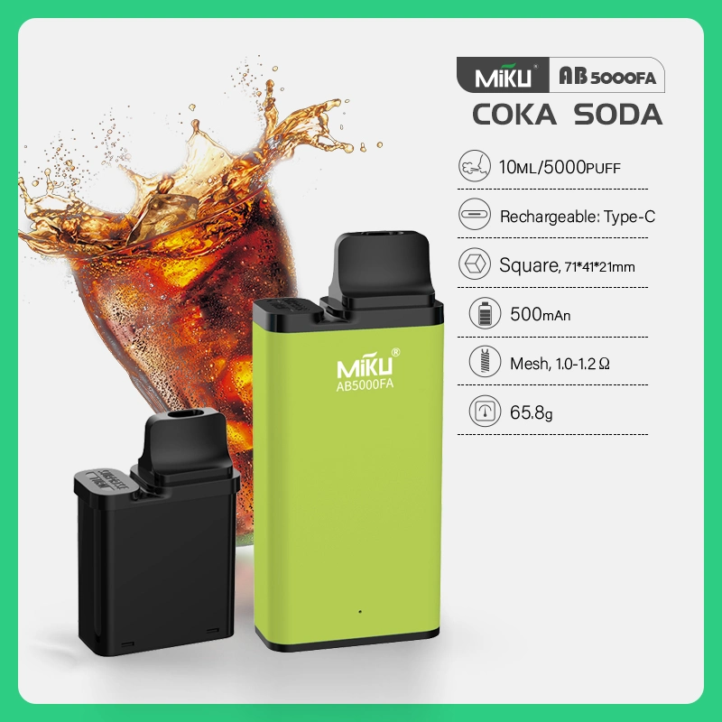 Kit de cápsula precargada reemplazable: 10ml Puffs VAPE desechable con 5000 cartuchos