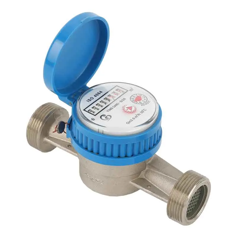 China Supply Single Jet Dry Type Classb Cold/Hot Brass Water Flow Meter/Water Meter