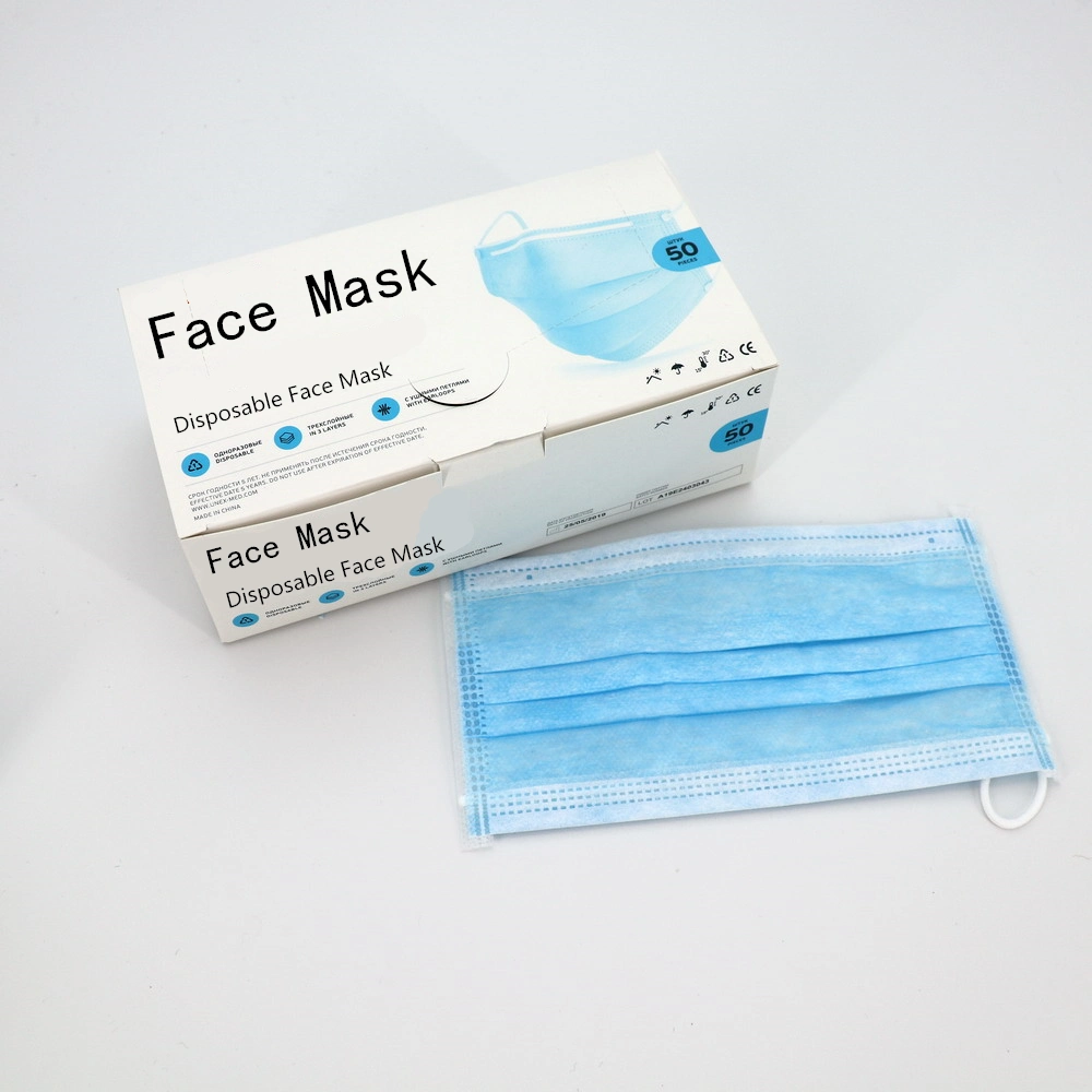 China Disposable Non-Woven 3ply Face Mask/Disposable Respirator