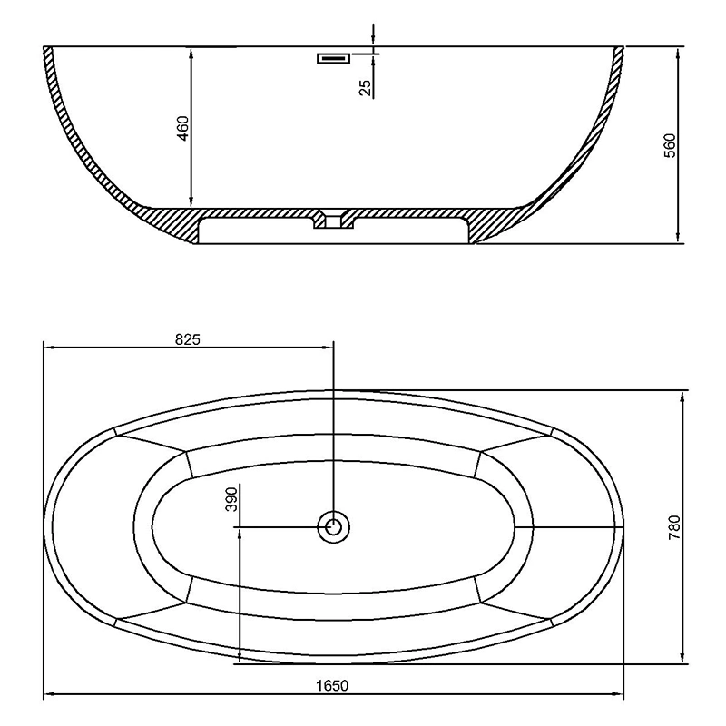 Freestanding Bathtub Bathroom Tub Corian Color Solid Surface Bathtub