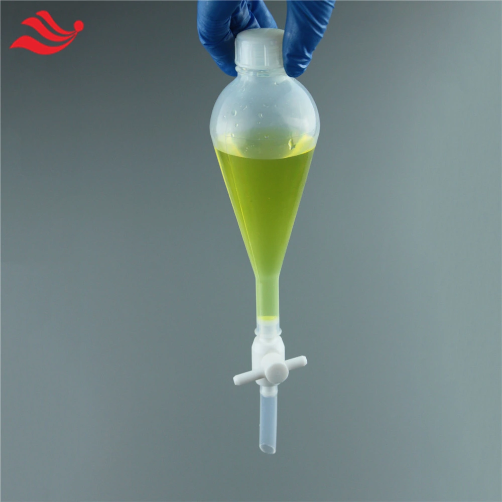 FEP 250ml Separatory Funnel for Separation and Extraction Can Be Used with Condensing Reflux Device