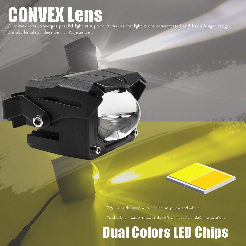 شاحنات بمصابيح LED خفيفة ذات إضاءة منخفضة بقوة 60 واط باللون الأصفر U9PLUS