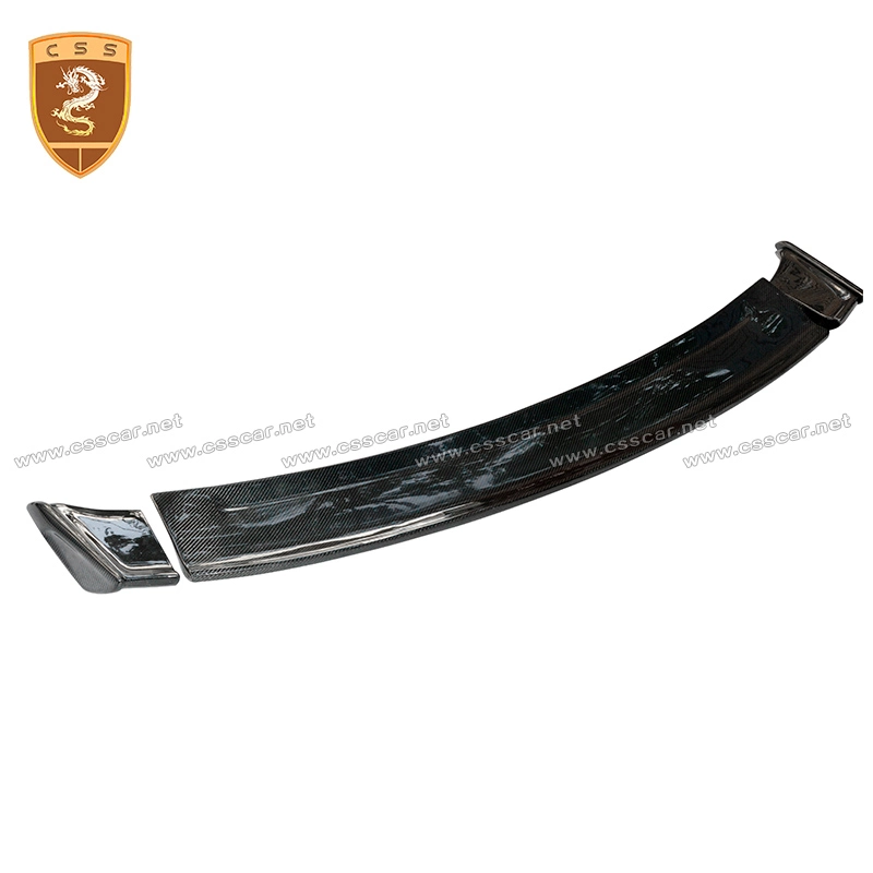 Css Design Duckbill Spoiler for Mustang Glossy Black Carbon Fiber Car Spoiler Universal Wing