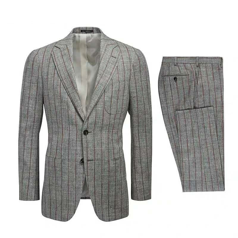 Factory Business Suits Made-to-Measure Wedding Suit Tuxedo Handmade Cmt Blazer Men's Suits
