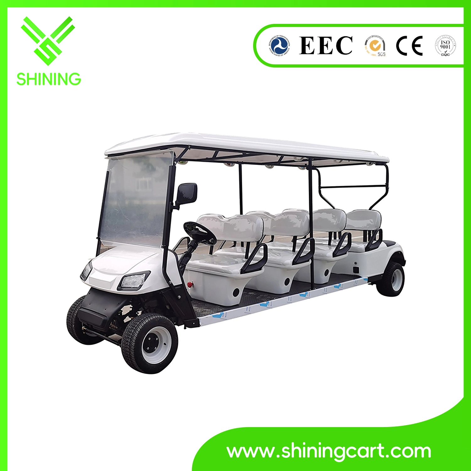 8 Seat Electric Hotel Golf Cart with Cargo Box