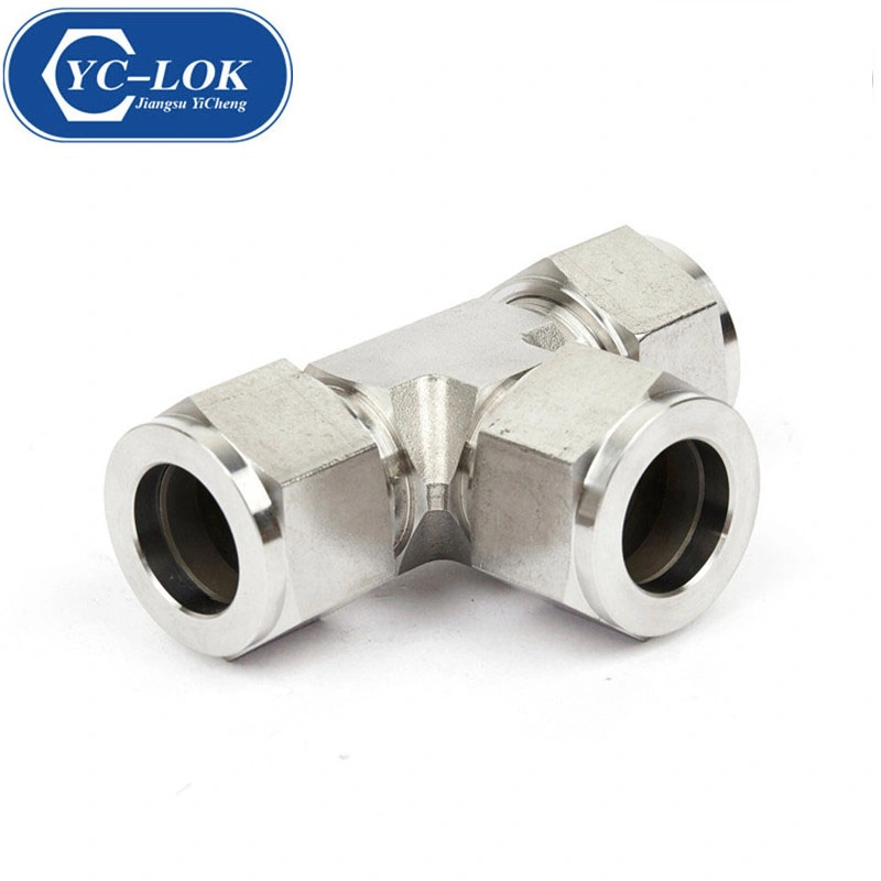 2019 China New Style Car Carbon Stainless Steel O-Ring Tee Hydraulic Tube Fittings Metric Female Tube Jionts