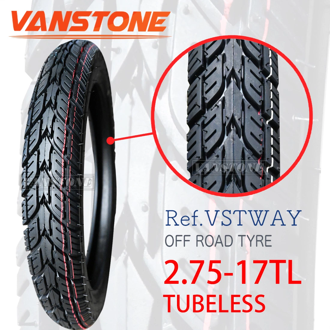 CD110 2.50-17 2.75-17 Tubeless City Road Motorcycle Tyre Morocco Tire Bullet