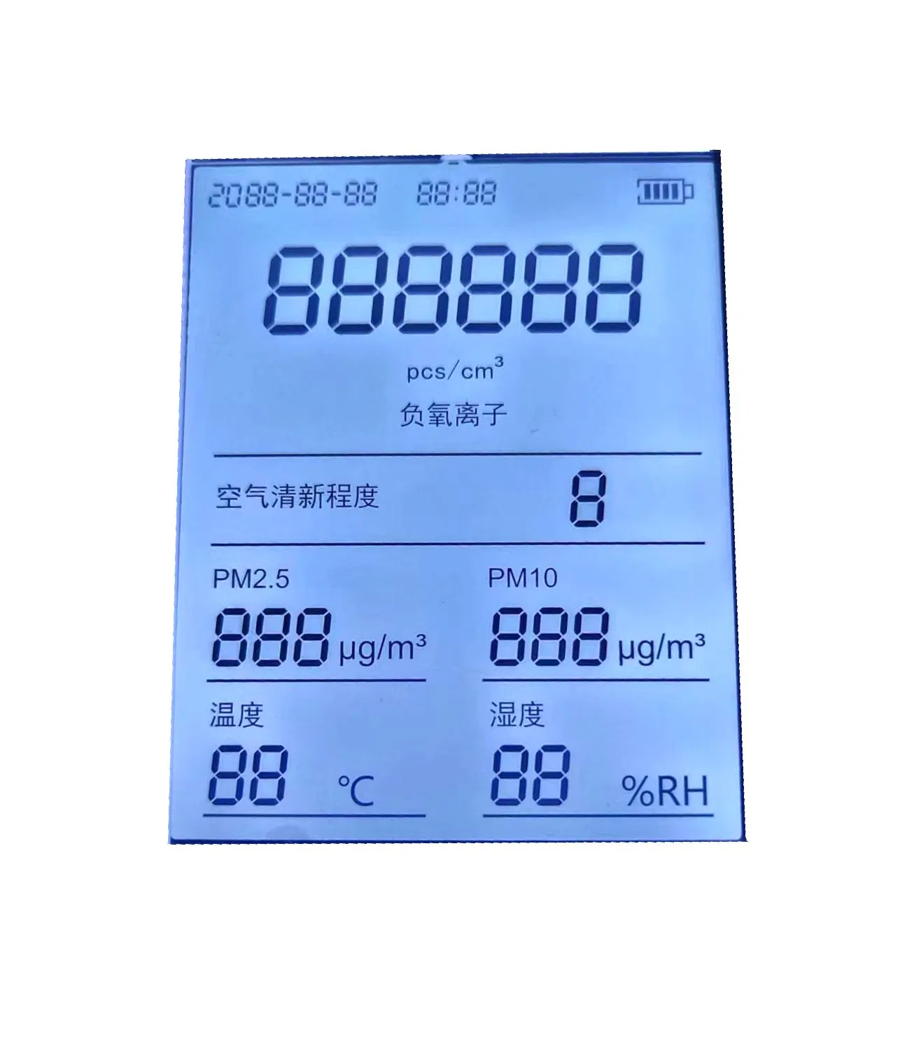 Benutzerdefinierte 7-Segment VA TN Stn HTN FSTN LCD-Anzeige/LCD Panel / LCD-Bildschirm China Fabrik / Hersteller für Klassenzimmer-Uhr mit besten Preis