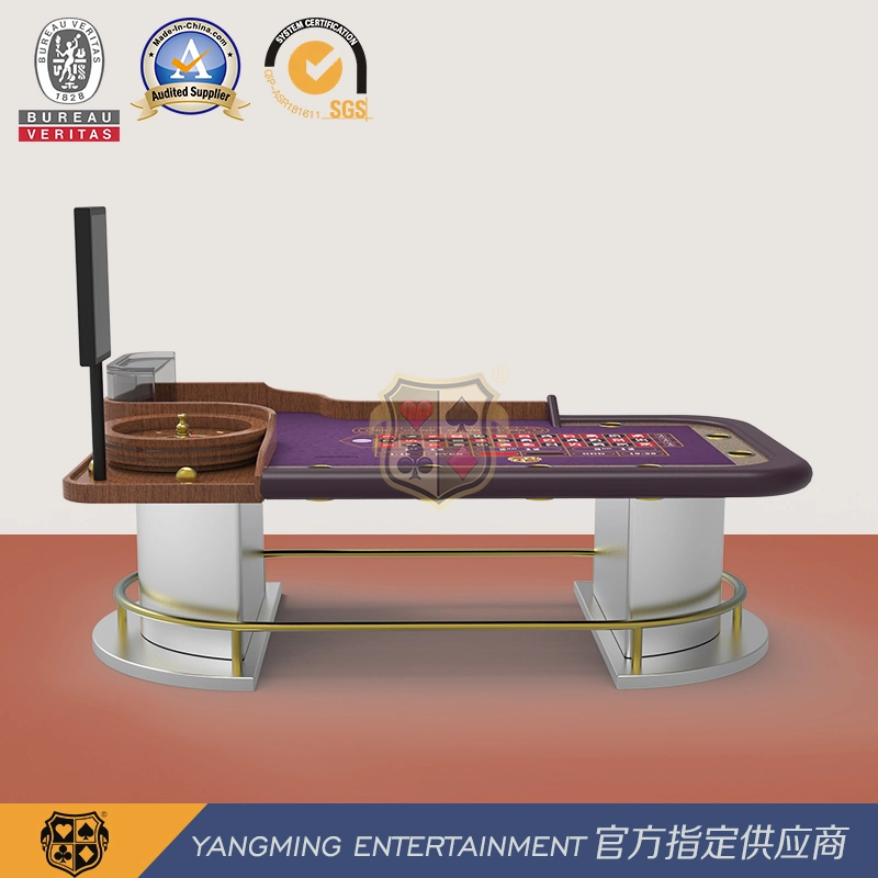 80cm Imported High quality/High cost performance  Solid Wood Luxury Manual Roulette Road Single Poker Table Original Design Ym-Rt02