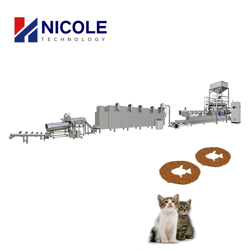 Les aliments pour chiens Aliments pour animaux de compagnie automatique à double vis de l'équipement d'Extrusion de ligne de production