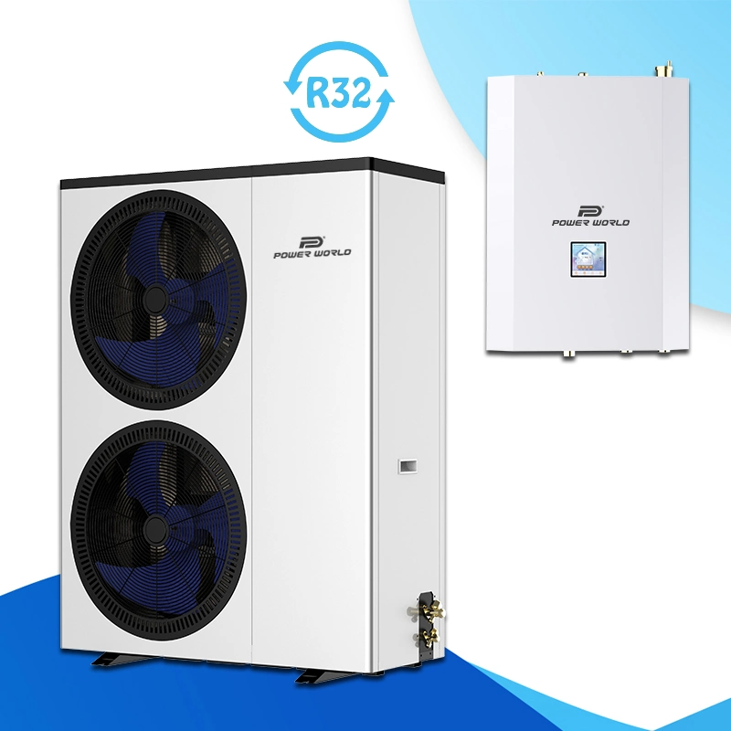 Nuevo diseño R32 WiFi controlador Full Inverter Evi bomba de calor 14kW bomba de calor DE AIRE acondicionado de división giratoria doble