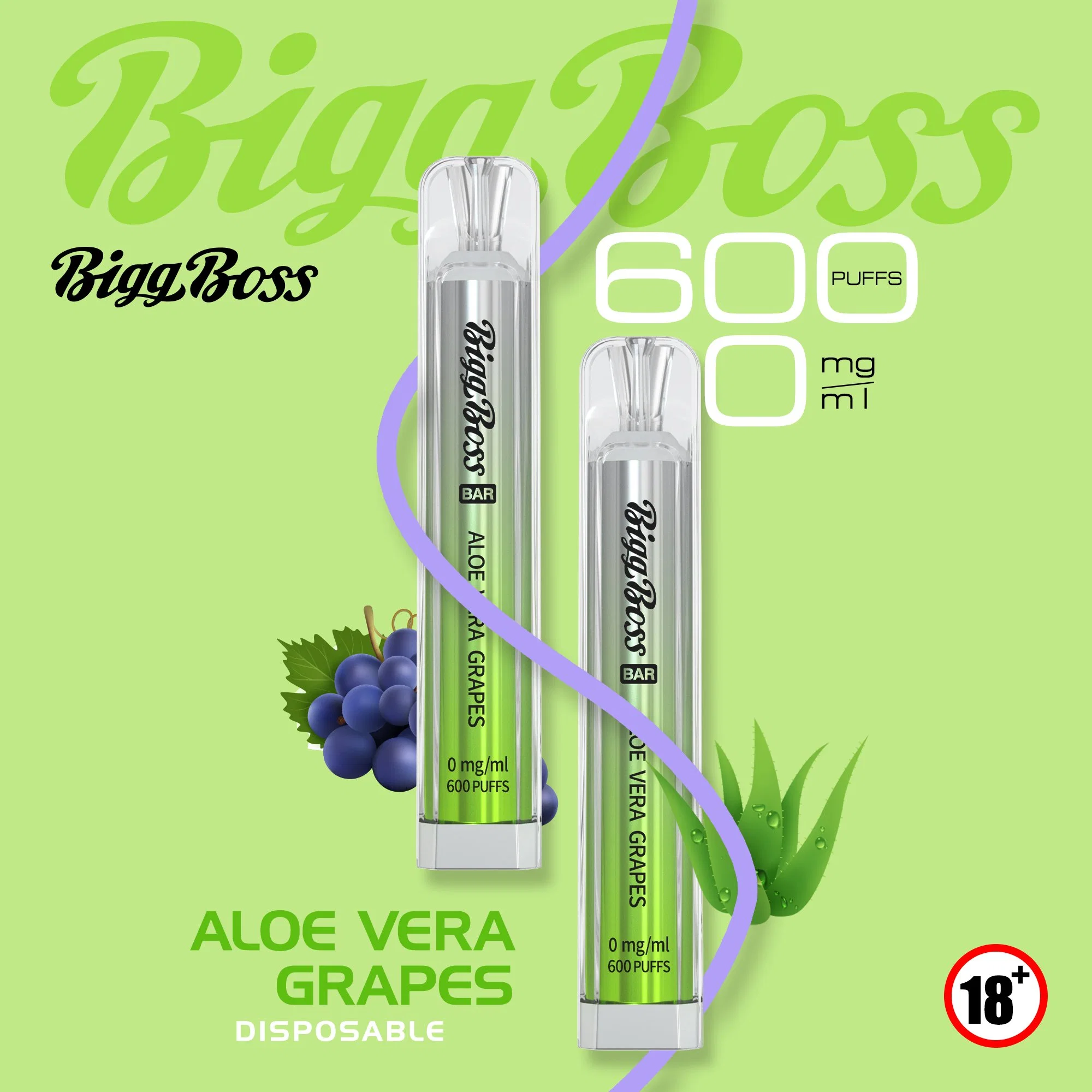 A Europa UK best selling Portable Tpd Ejuice Biggboss borlas para 600 Bar Crystal Hit Bar Vape descartáveis e Stick E CIGARRO E Zigaretten Hookah caneta