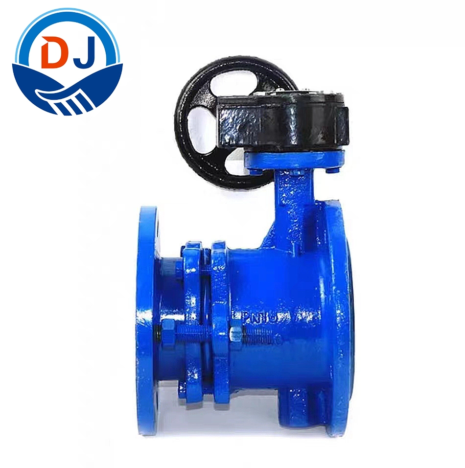 SD341X-10/16 Soft Sealing Manual Flanged Telescopic Butterfly Valve