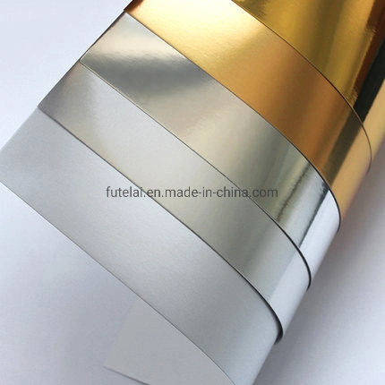 Metallisierte Karton-Papier aus Gold und Silber