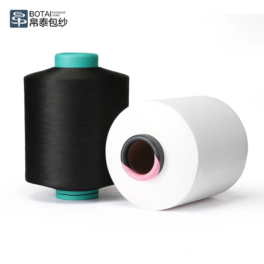 Grs Recycled Polyester Spandex Air Covered Yarn for Seamless Knitting