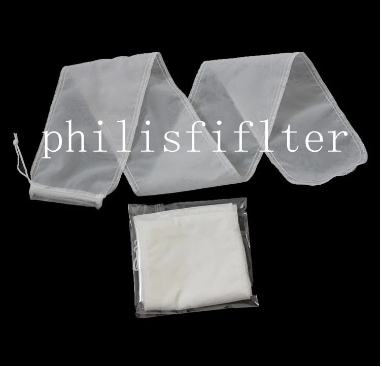 Nylon Polyester Seide Micron Mesh Filterbeutel Lebensmittelqualität Wasser Flüssigfiltertuch