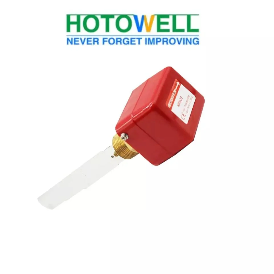 HFS 25 Interruptor de fluxo de líquido Vermelho Controle elétrico do fluxo de água Alarme da patilha digital para o sistema HVAC