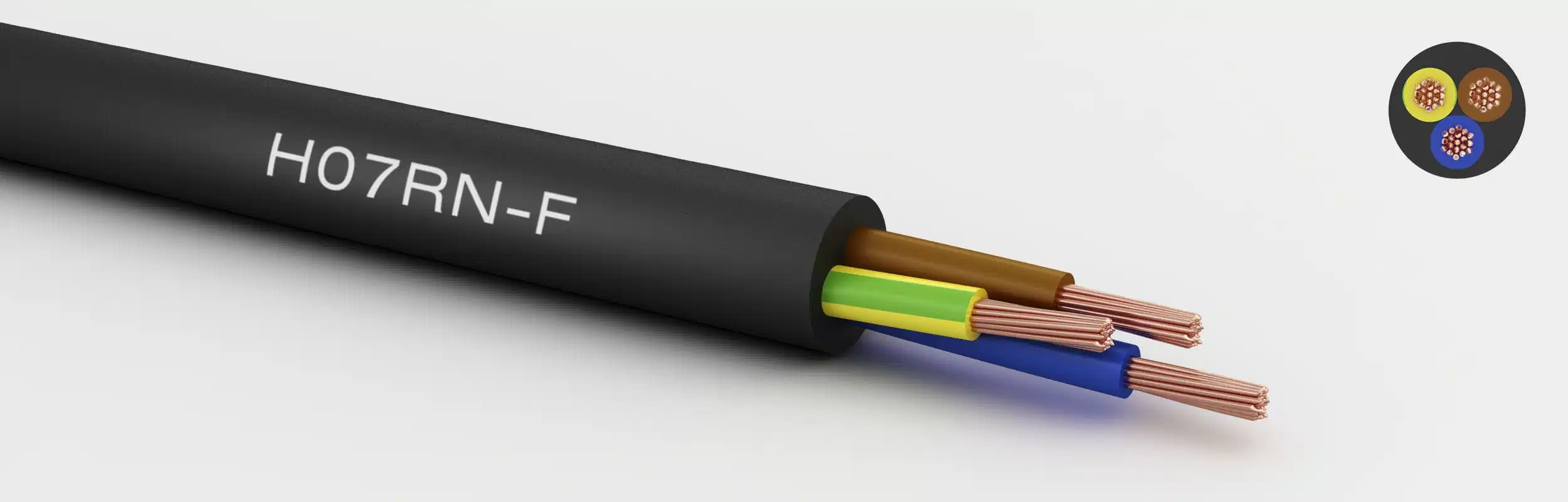 Gummikabel Neoprenabdeckung isoliert EPR CPE SR NBR EPDM Soow H07RN-F Draht 2 3G 4-adrig 1,5 2,5 mm2 VDE H05RR-F H05RN-F Wasserdichter Hafen für Luftfahrzeuge mit Spiralaufwickelungen