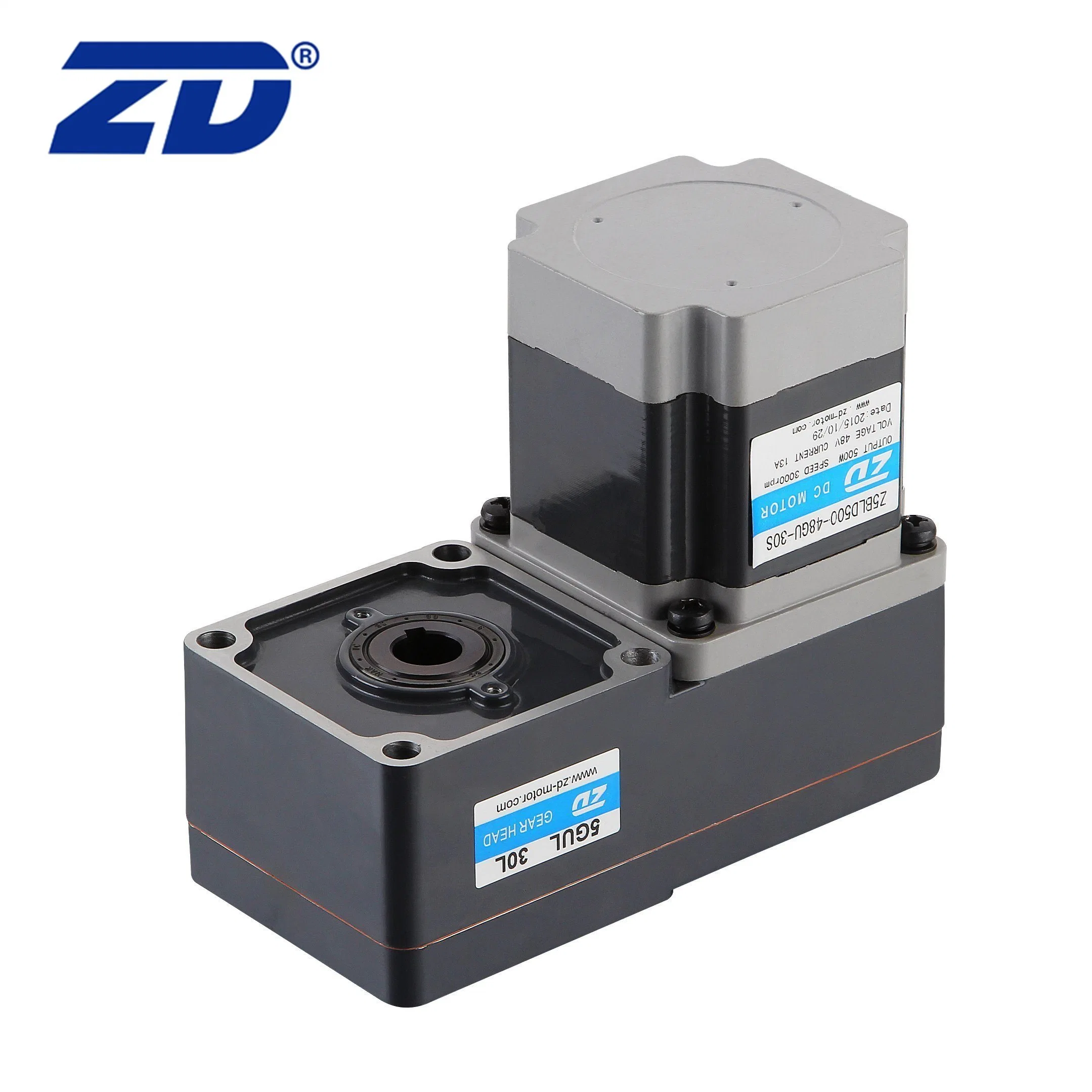 ZD Low Voltage Brushless Motor Controller Electric Brushless DC Gear Motor With Speed Controller
