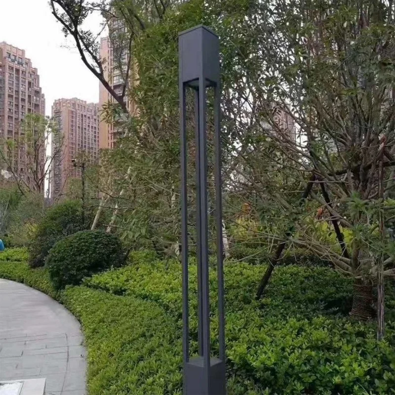 Poste de luz de jardín para iluminación paisajística de acero