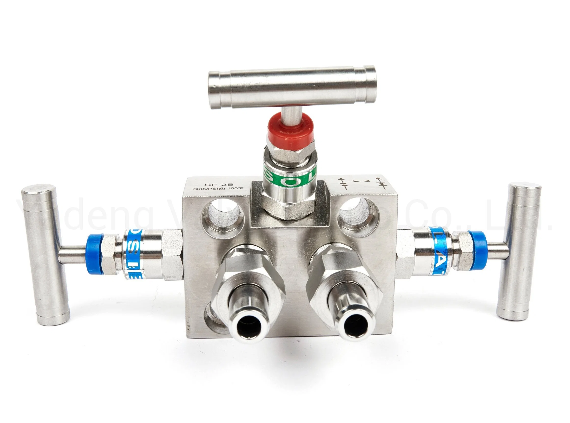 High Pressure Stainless Steel Coplanar 3 Way Valve Manifolds for Transmitter