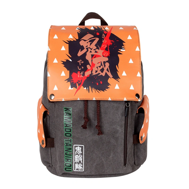 Cartoon Canvas Schulstudenten Tasche Rucksack