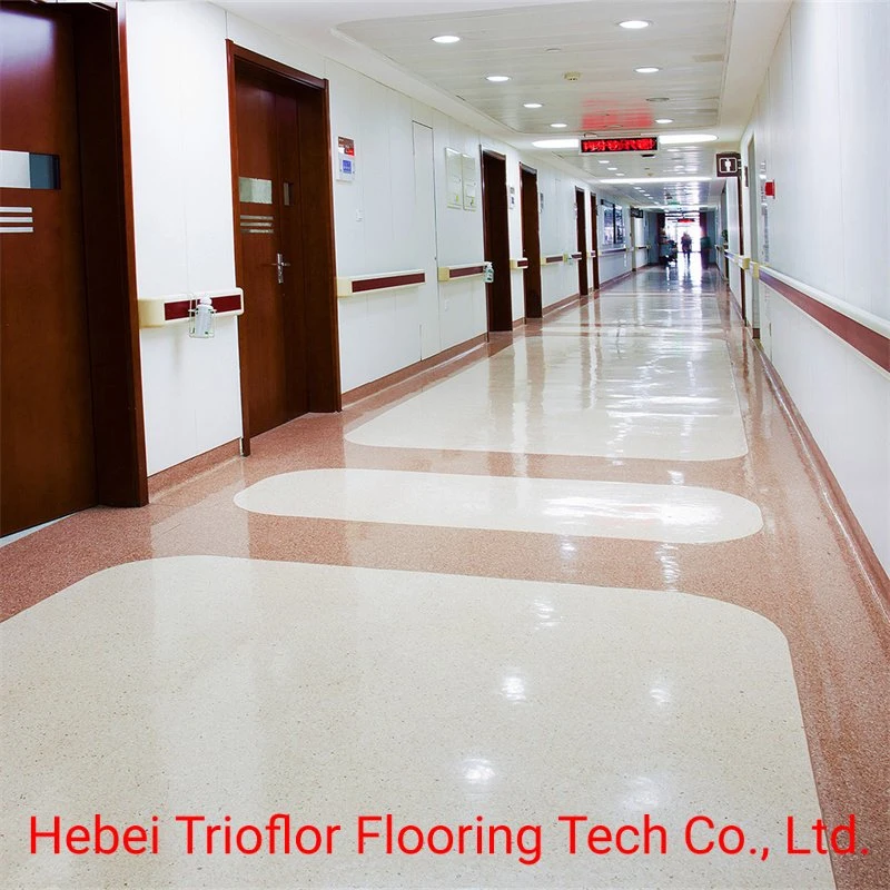 PVC Flooring for School, Hospital, New Design Commercial PVC Vinyl Flooring in Rolls; PVC Flooring for Kindergarten- Children School 2mm Thickness