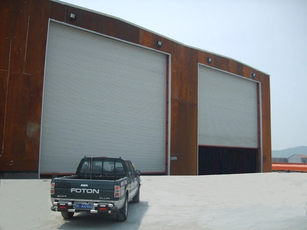 Aluminum Automatic Industrial Roller Rolling Shutter Security Vertical Lifting Aluminum Alloy PU Sandwich Panel Timber Wood Sectional Rolling Garage Door