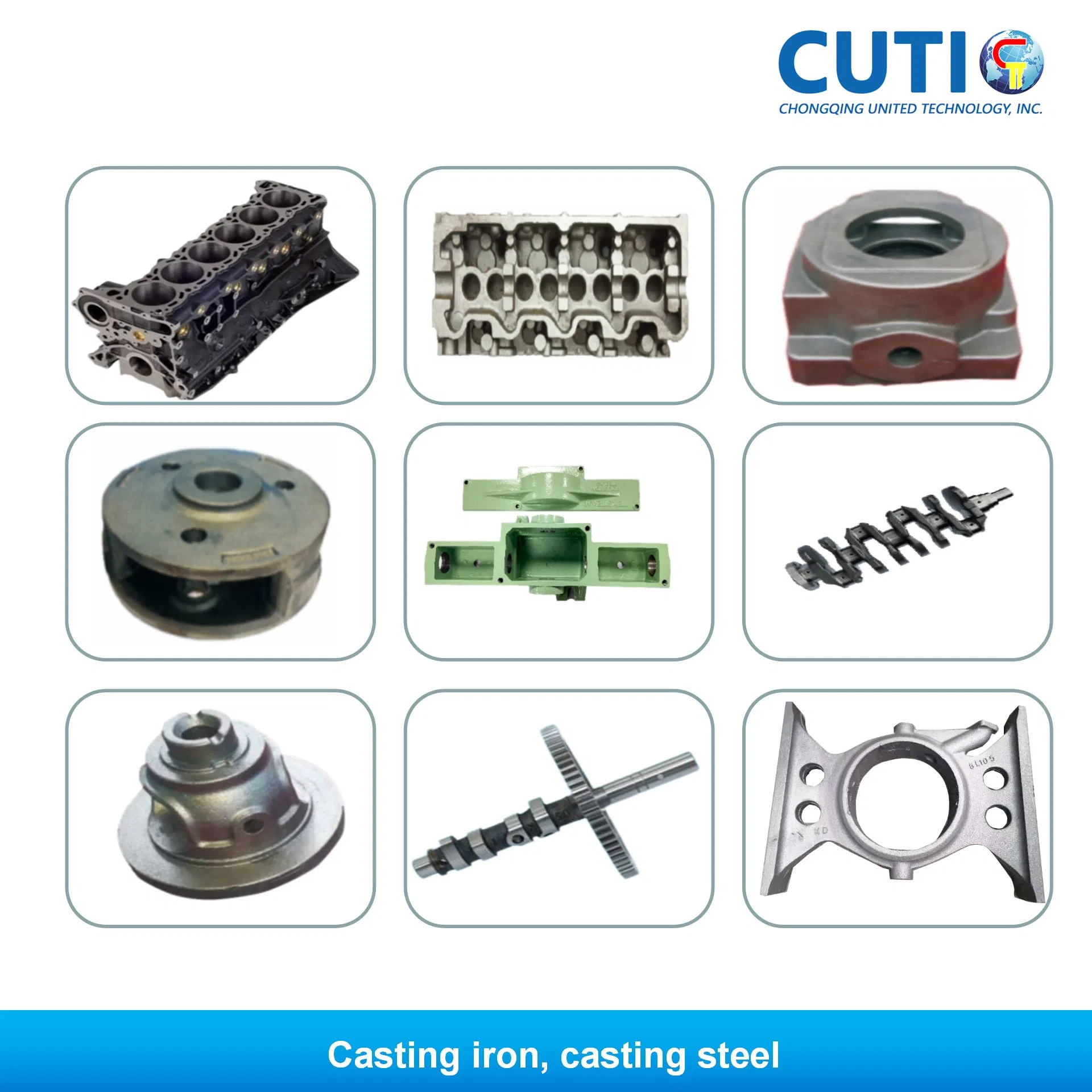 Usinagem CNC / fundição de ferro, fundição de aço, lixamento e Shell Mold / precisão usinagem