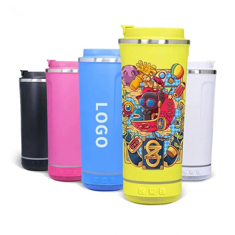 Venda por grosso de Aço Inoxidável basculante do alto-falante 20oz 30oz 40oz música Bluetooth Cup