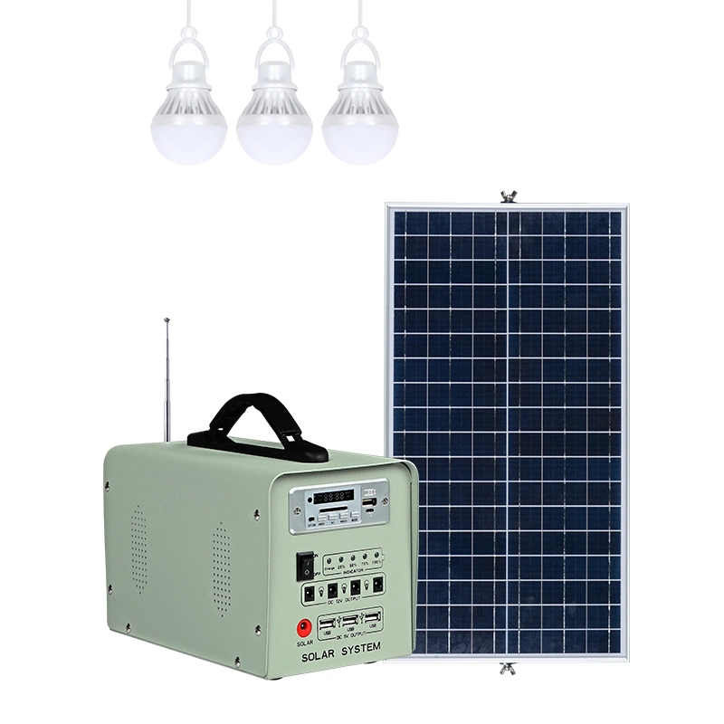 Portable 50W Small Solar Power System Long Battery Life for Home Use