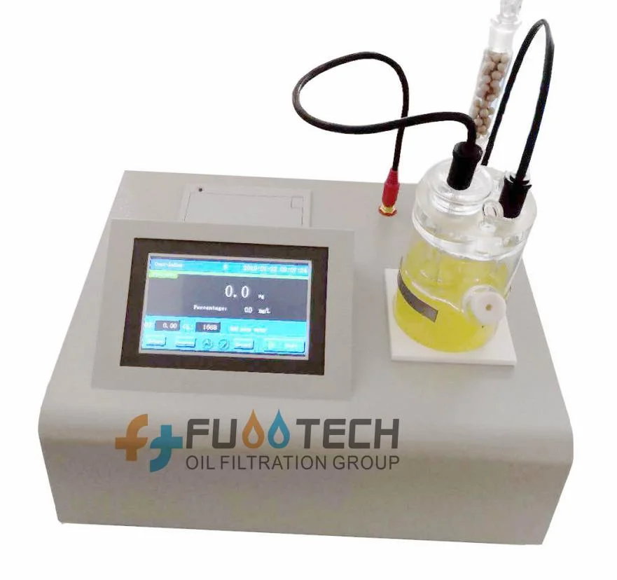 Medidor de humedad de aceite de transformador Karl Fishcher Oil Water Content Tester Aparato de titulación automática Karl Fischer