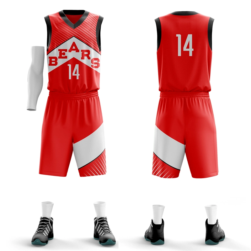 Hochwertige Team Sport Bekleidung Individuelle Sublimierte Polyester Basketball Kleidung