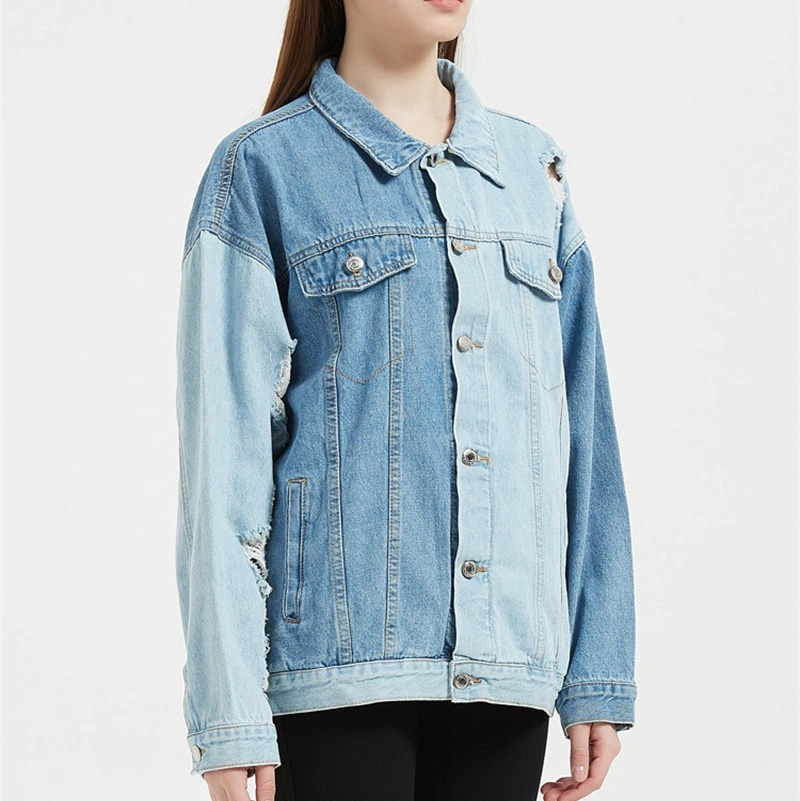 Les femmes L' icône blue denim vestes veste en denim Workwear Veste en jean Denim Blouson camionneur