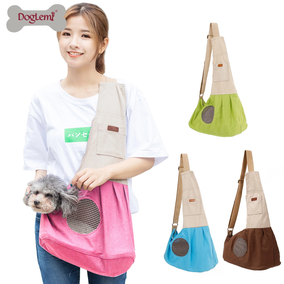 Pet Crossbody Bag for Dogs and Cats