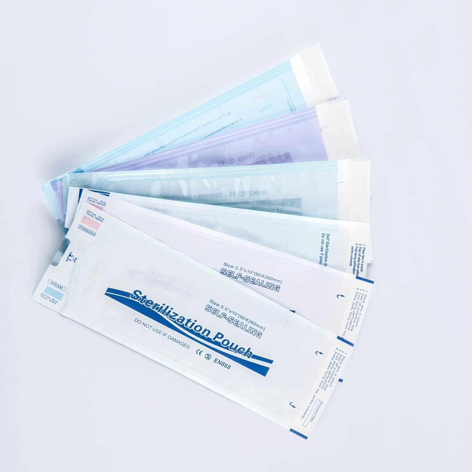 Disposable Medical Dental Sterile Self -Seal Sterilization Pouches-Paper /Film