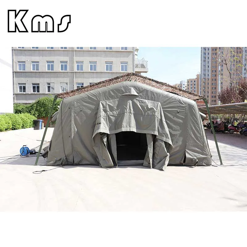 Doble Caja fuerte tela de lienzo estilo militar invierno Tent grande Campamento militar tienda