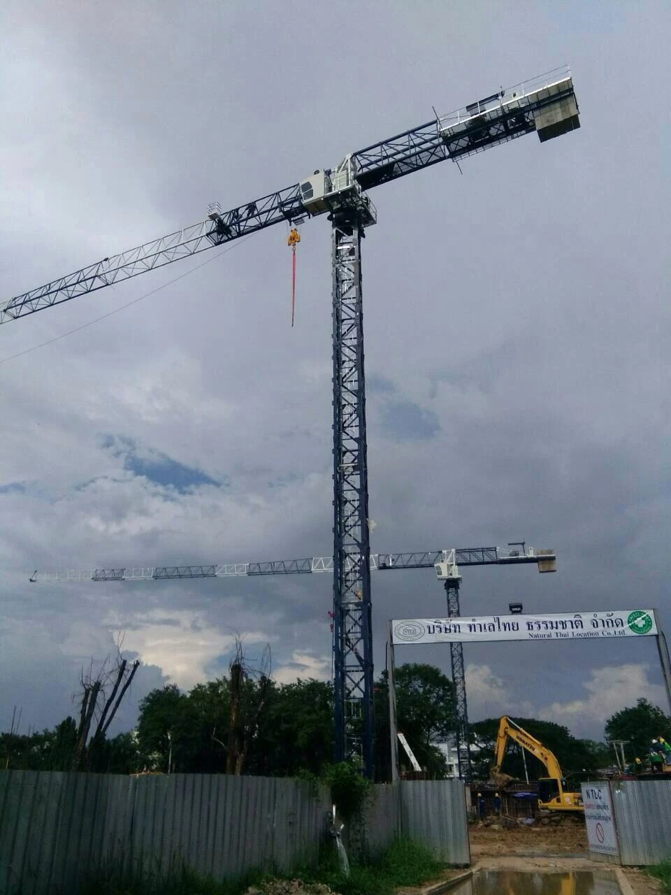 Sun Factory Qtp6015-8t Length 60 Meters Small Stationary Flat Top Tower Crane for Sale Construction Machinery Topless Equipment Tower Crane