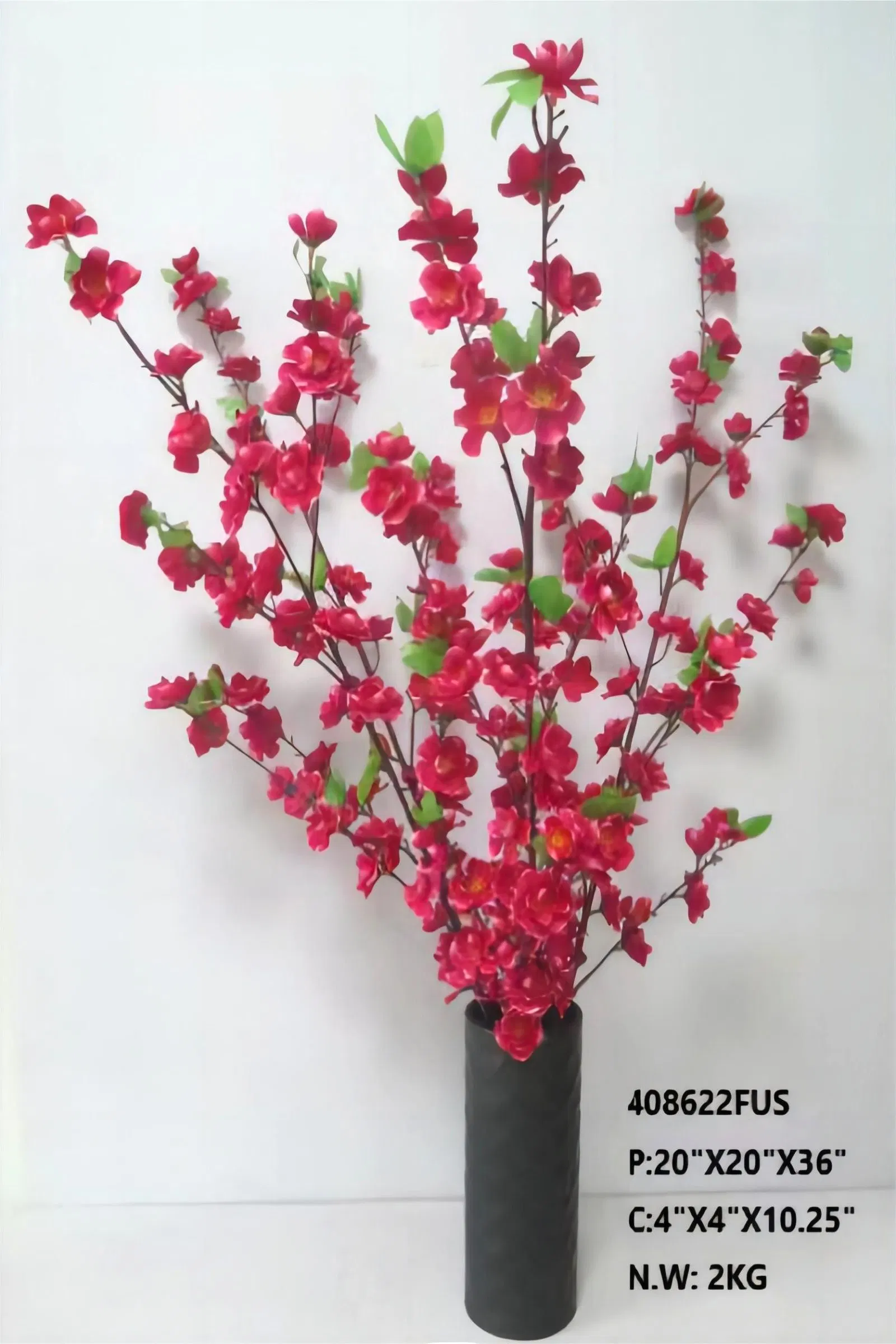 OEM Factory Customized Artificial Peach Blossom Flower Wholesale/Supplier Artificial Flower Wholesale/Supplier Home Decor Artificial Potted Flower Manufacturer in China