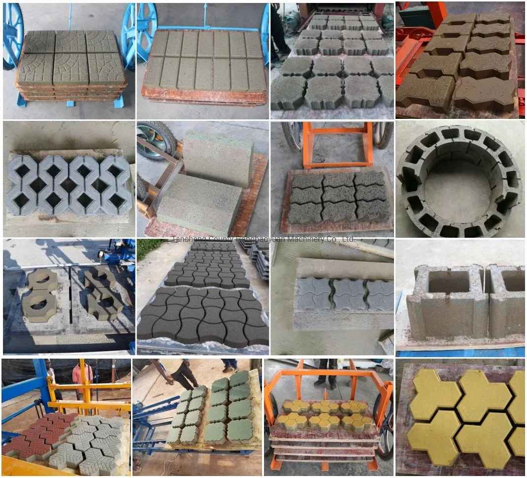 Building Material Machinery Concrete Construction Hollow Block Making Machine