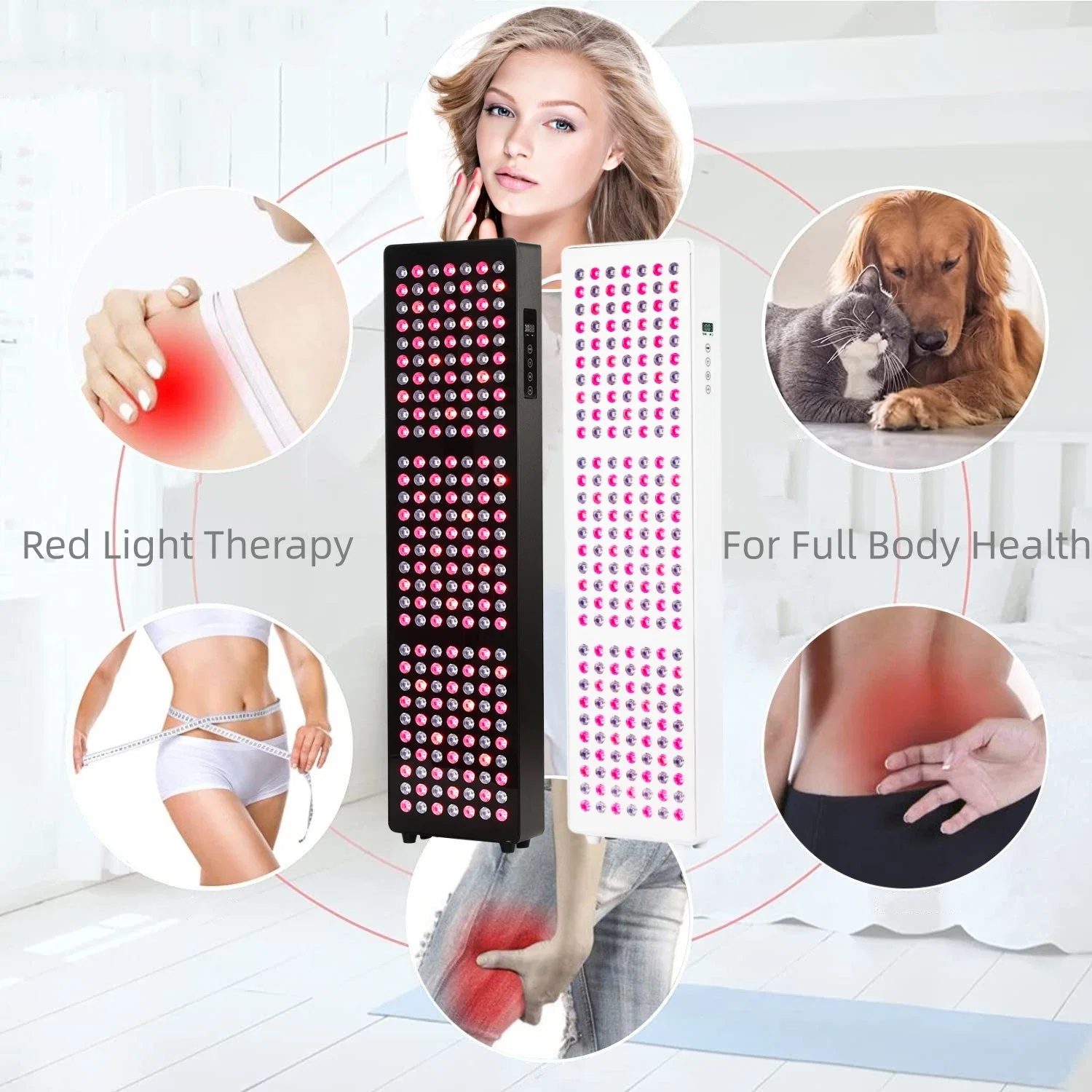 Christmas Creative Gifts Face Skin Beauty Pulse Mode Rh1000 210PCS LED Full Body Infrared Lamp Device Red Light Therapy Panel Light