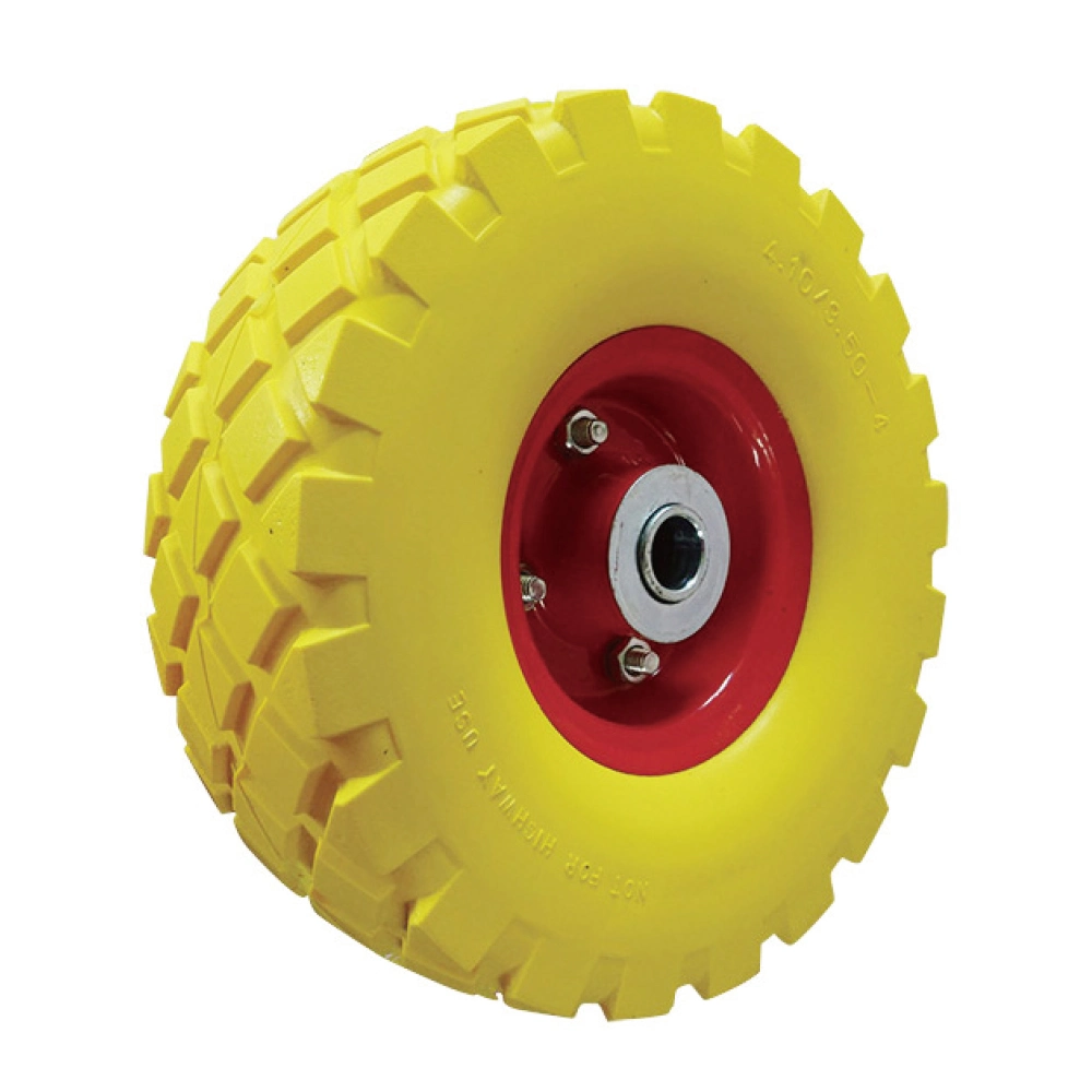 10inch PU Foam Solid Rubber Wheel for Hand Truck Trolley Lawn Mower Spreader