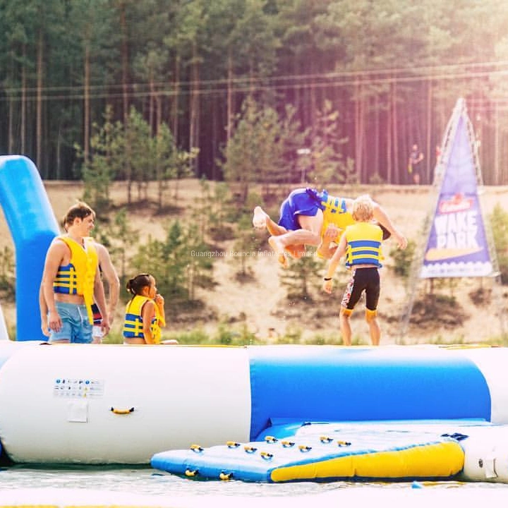 Customized Floating Water Trampoline Inflatable Water Trampoline for Sale Water Bouncers